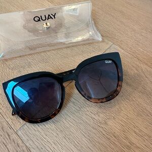 Quay black and tortoise sunglasses